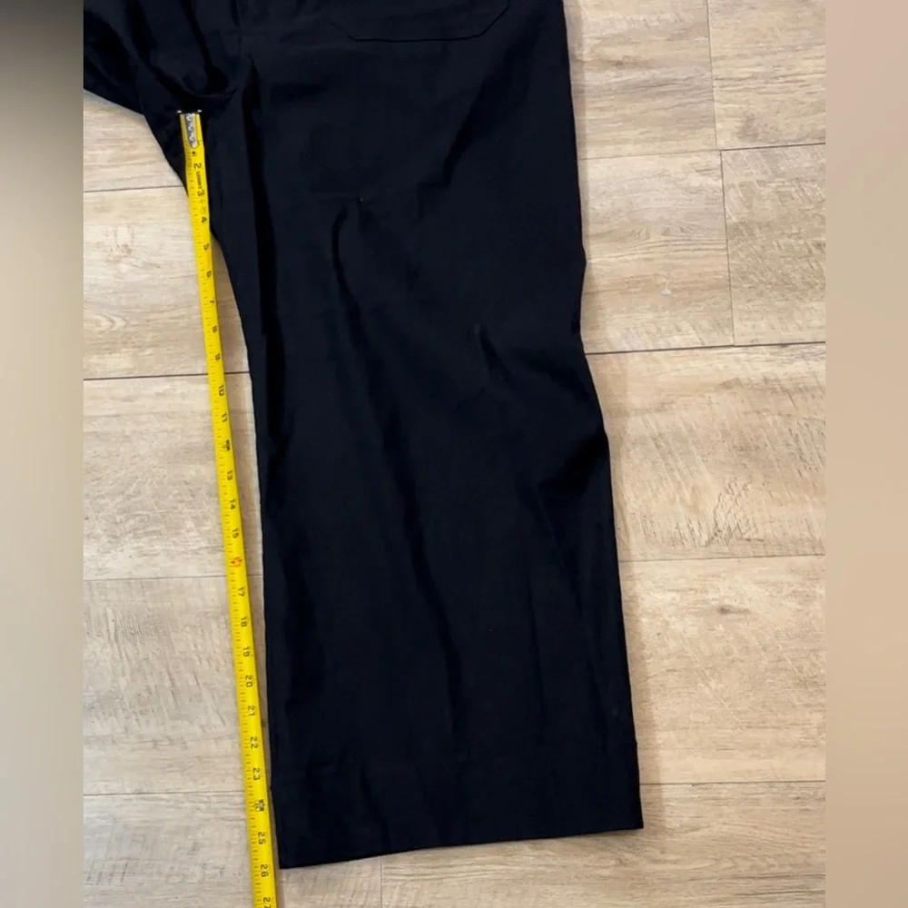 Anthropologie Maeve The Colette Linen Blend Wide Leg Cropped Pants Size 33 - Picture 8 of 9